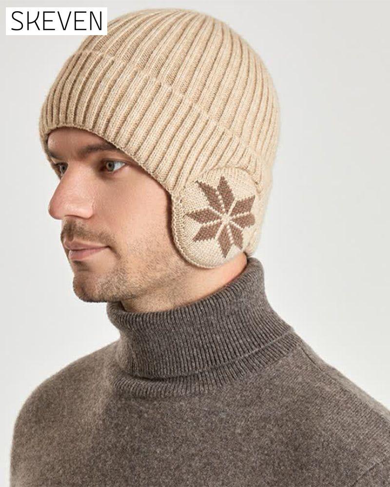 1 Stück Damen-Wintermütze mit Fleecefutter und Fleeceohren