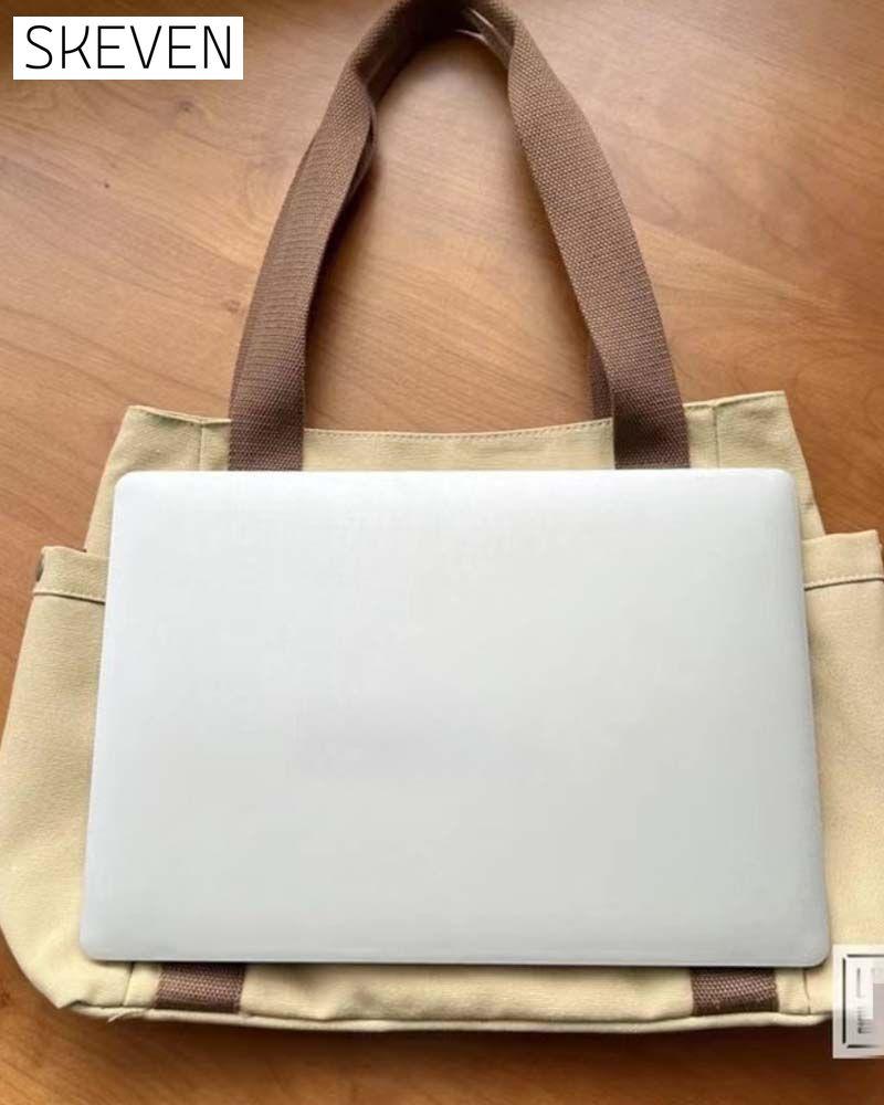 Geräumige Canvas-Tasche mit zwei Tragegriffen
