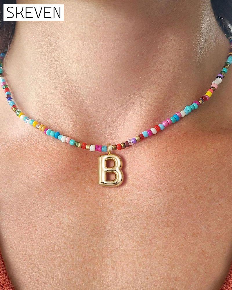 🔥 Farbenfrohe Boho-Halskette für Damen