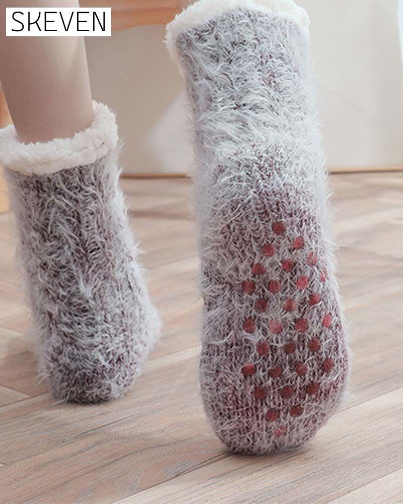 Cozy Lounge Slipper Socks with Grippers