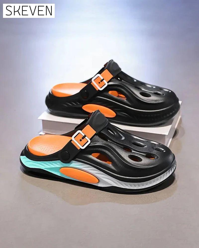 Sommerliche, rutschfeste Sandalen mit dicker Sohle für Damen und Herren