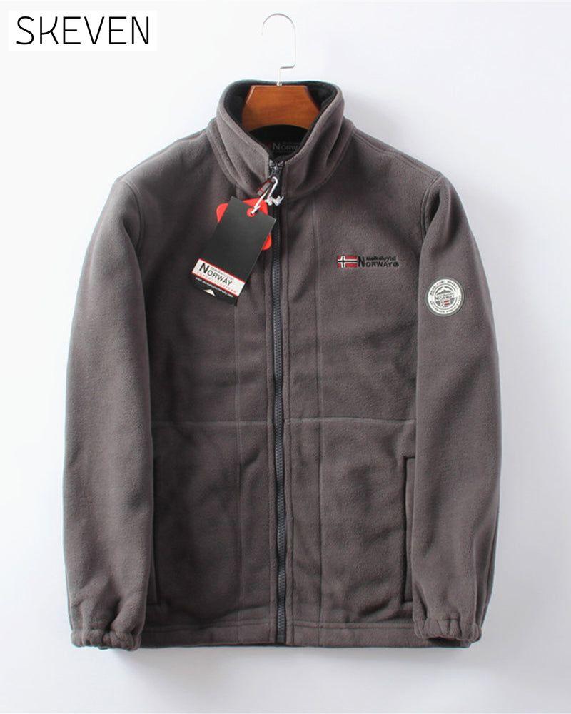 Doppellagige Herren-Fleecejacke &amp; 50 % Rabatt