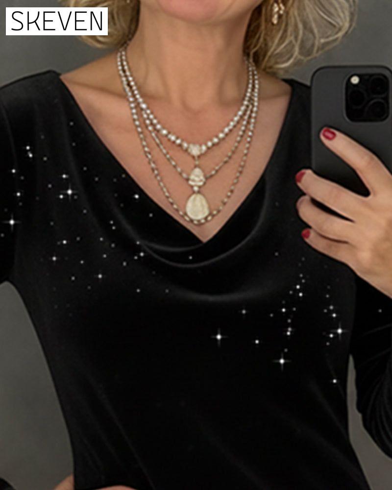 Fine Shimmer Straight Dress