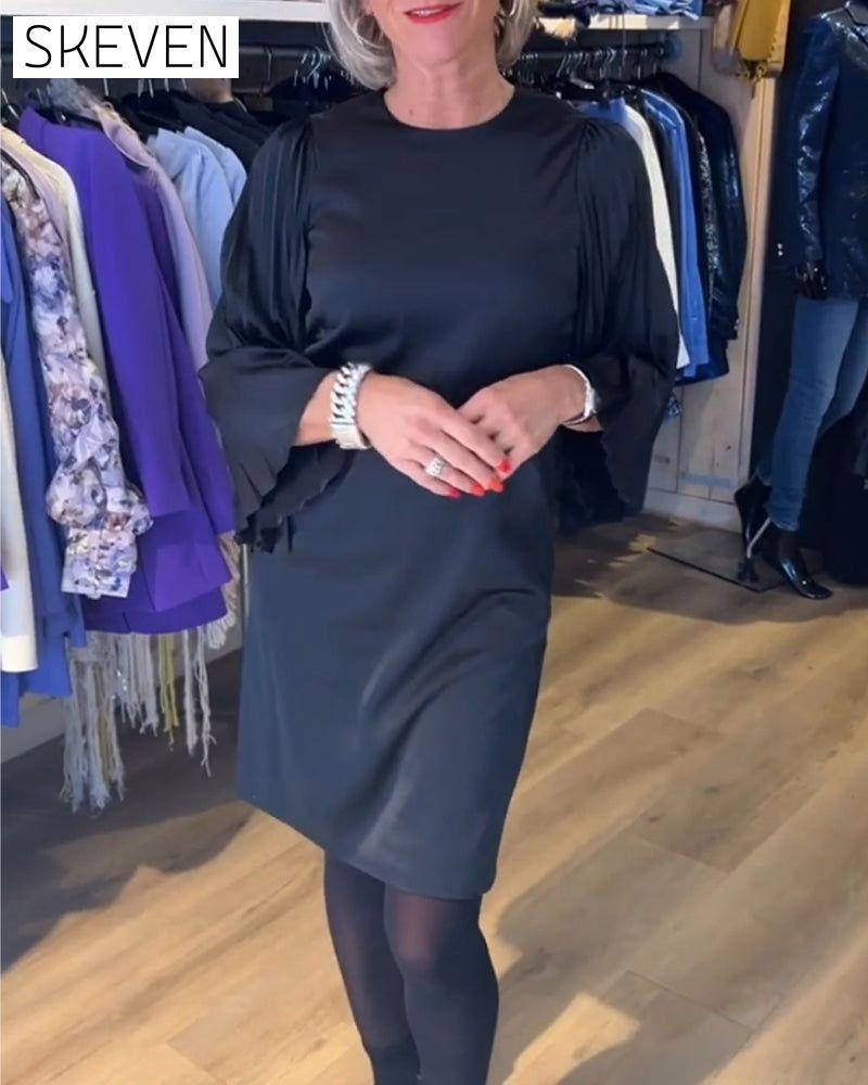 Kleid mit Glockenärmeln und Rundhalsausschnitt