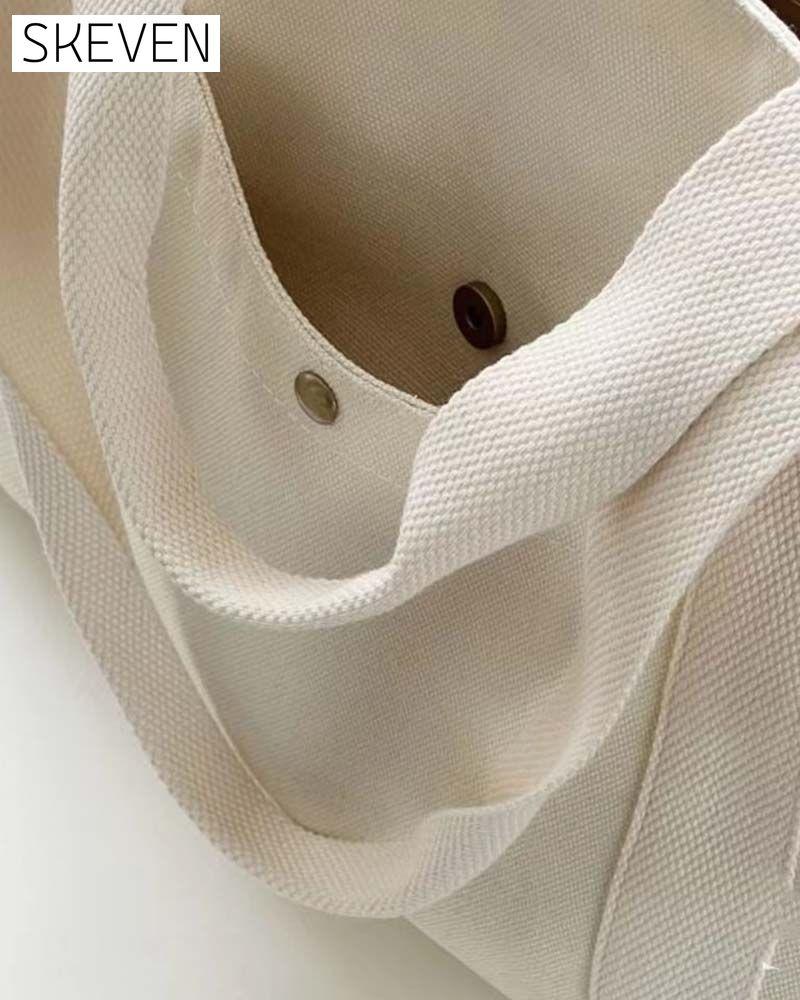 Geräumige Canvas-Tasche mit zwei Tragegriffen
