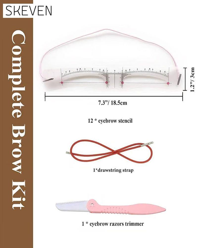 Reusable Eyebrow Stencil Shaper Kit