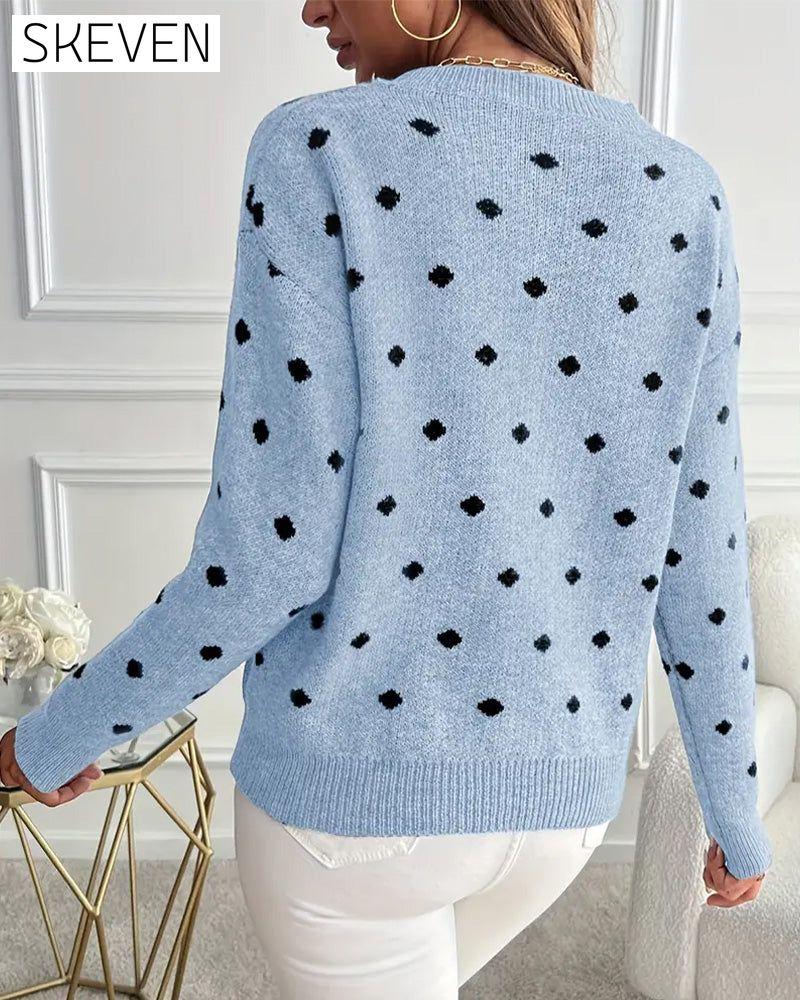 Crew Neck Long-Sleeved Pullover