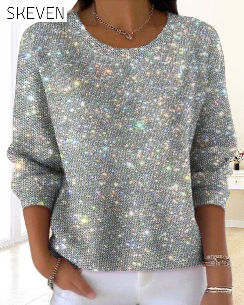 Casual Crew Neck Sweatshirt