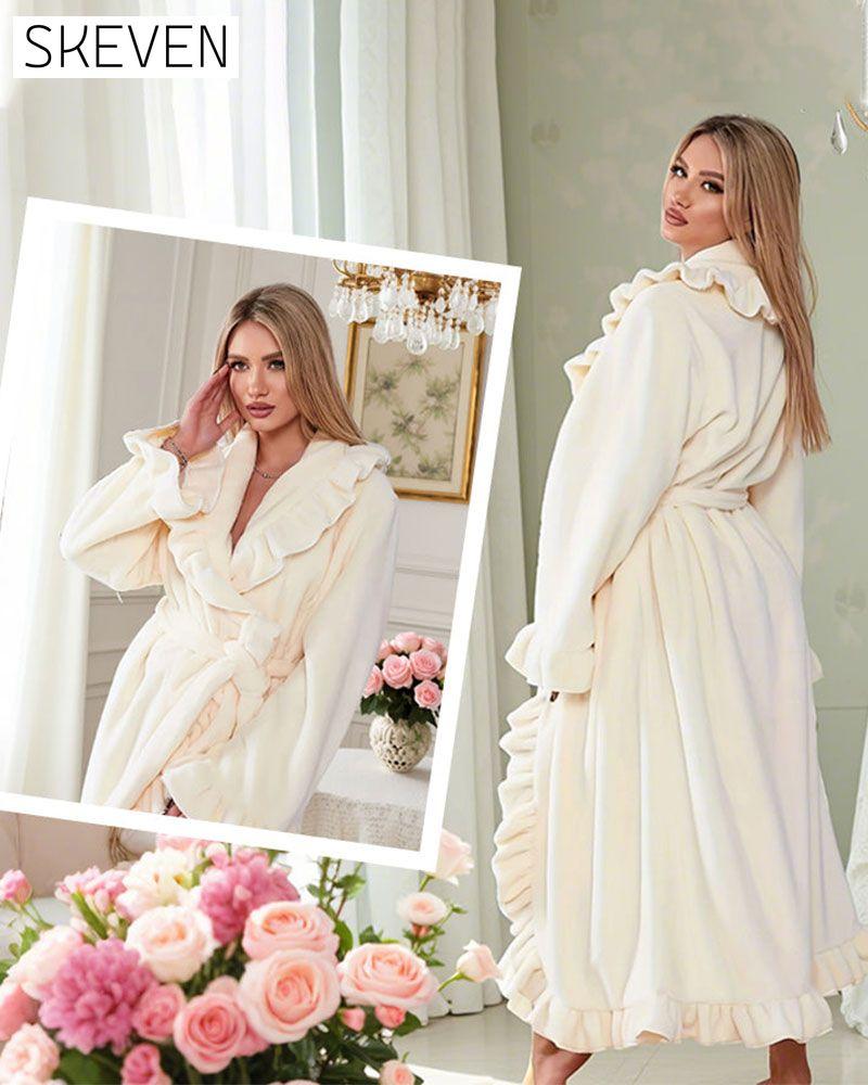 🔥✨Soft and supple bathrobe 🧖♀️ – Soft fabric against the skin, cozy warmth after showering