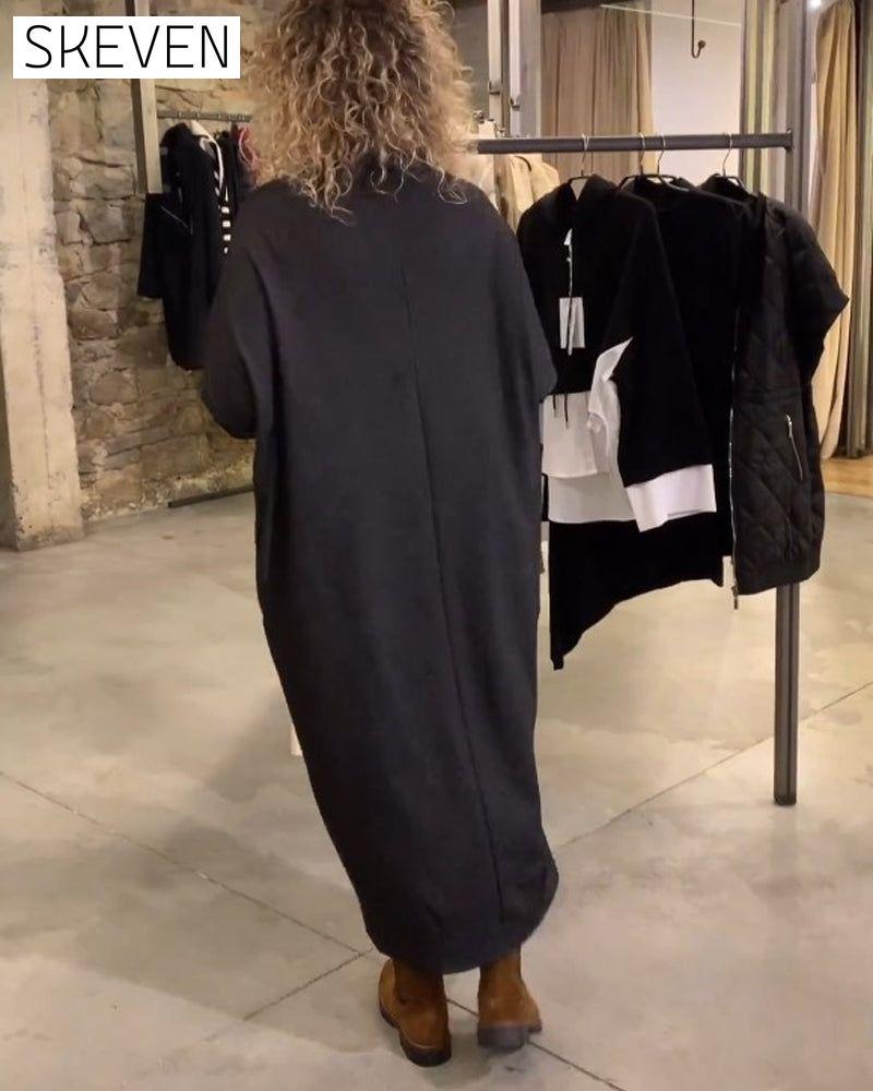 Casual Shift Bat Sleeve Dress