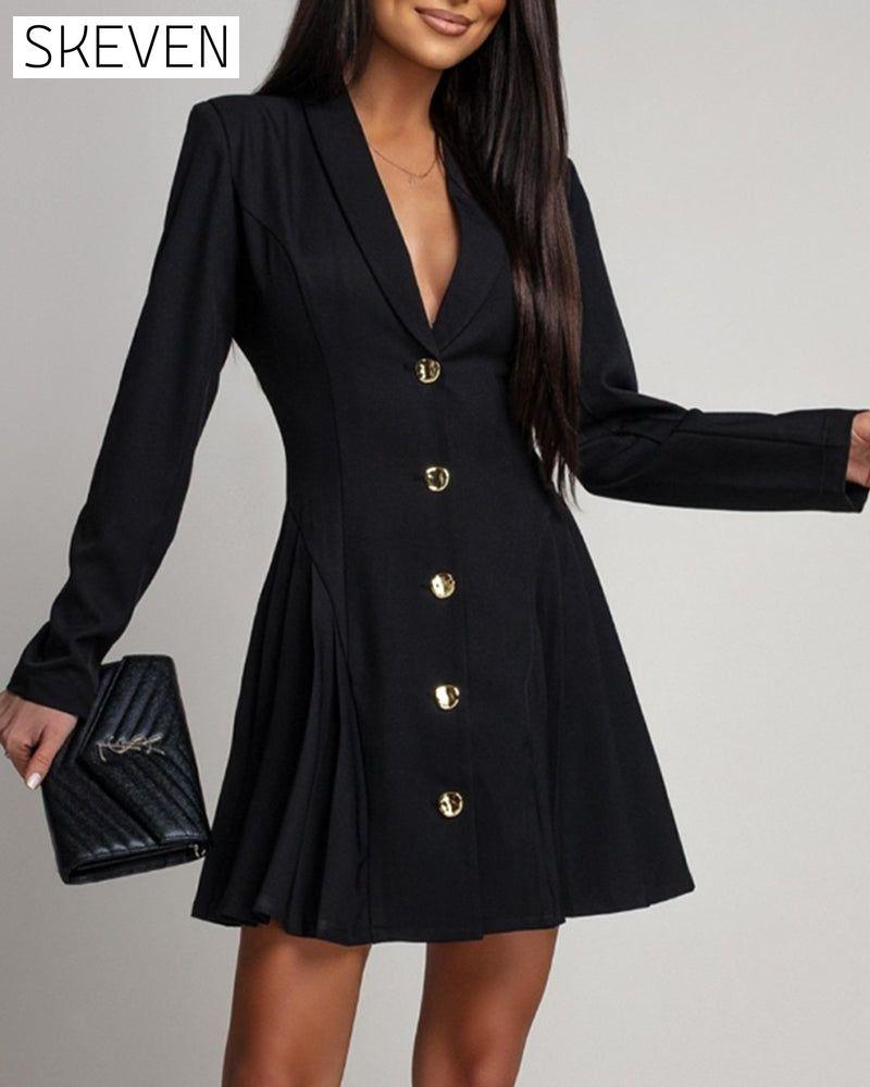 Costume slim fit à boucle métallique