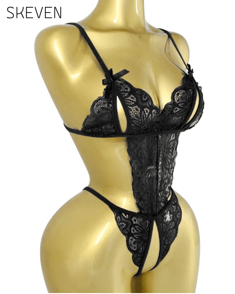 Lace Bowknot One-Piece Sexy Lingerie