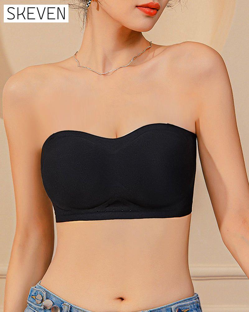 Strapless Solid Color Comfort Bra