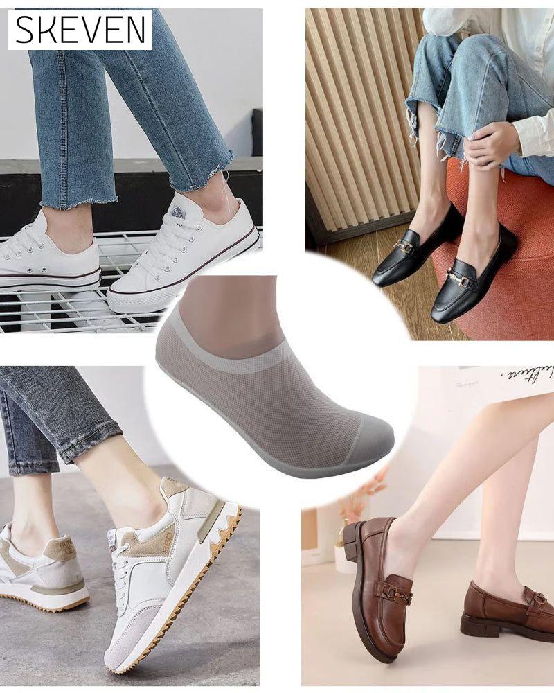 Ultra Thin Liner Socks Non Slip ComBed Cotton No Show Socks