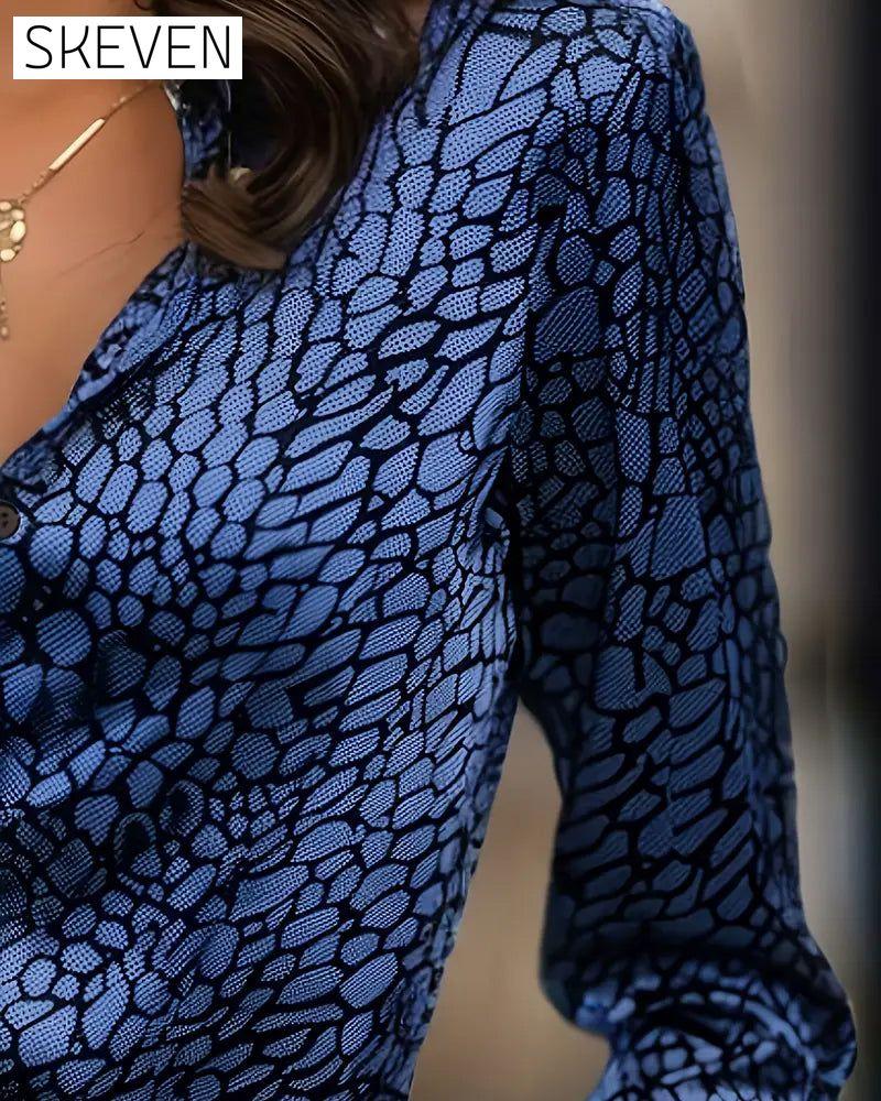 Chemise à imprimé animal tendance