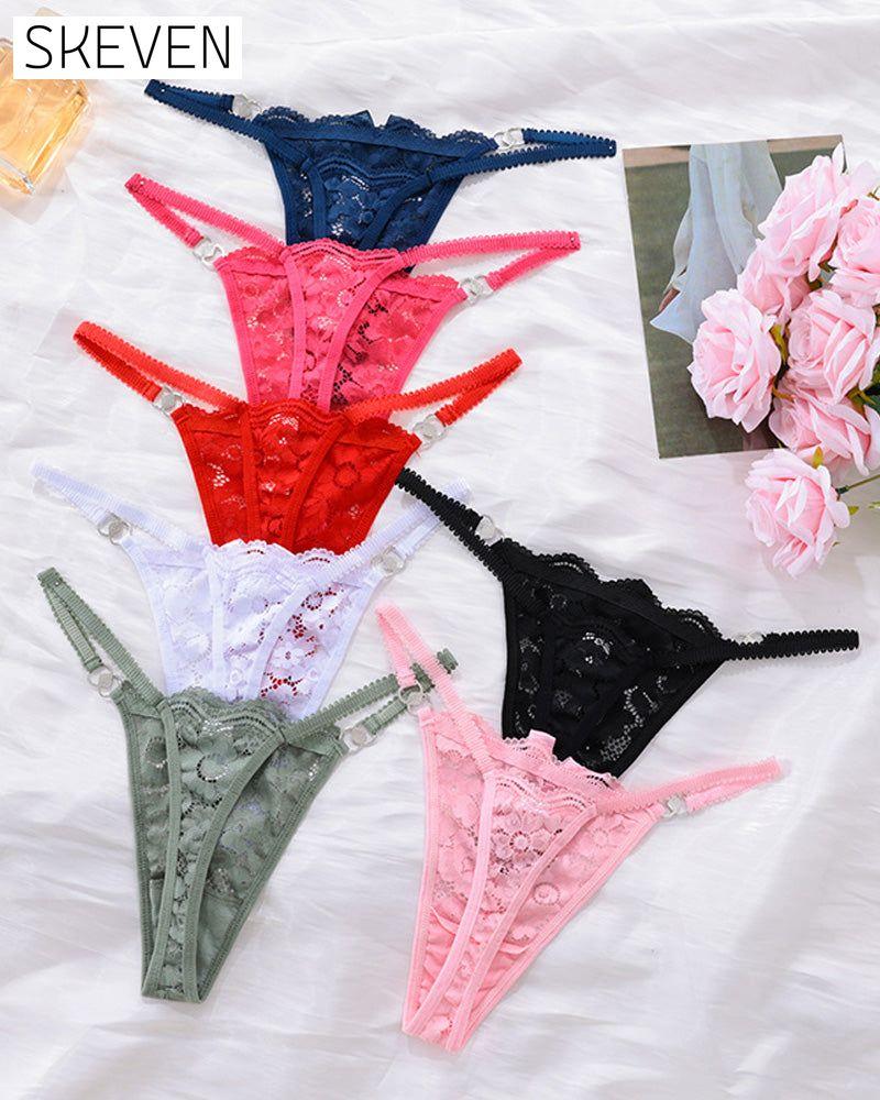 Sexy Bow Lace G-String Thong