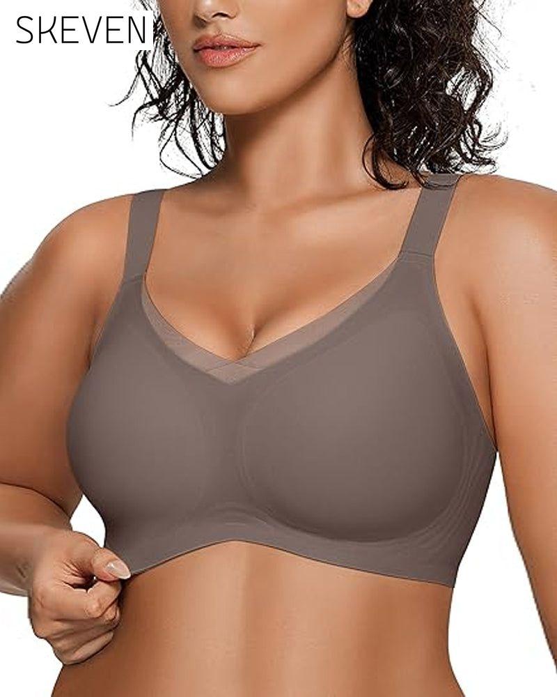 Womens Wireless Bras V Mesh Comfortable Bralette Supportive