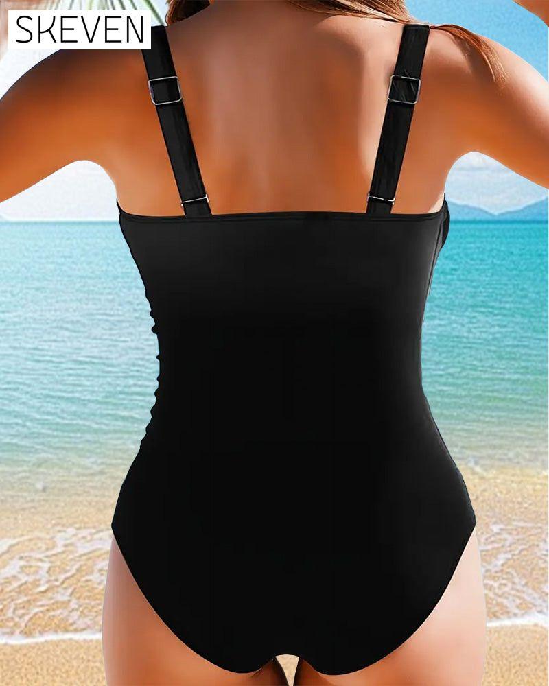 Sexy One-Piece Print Swimsuit