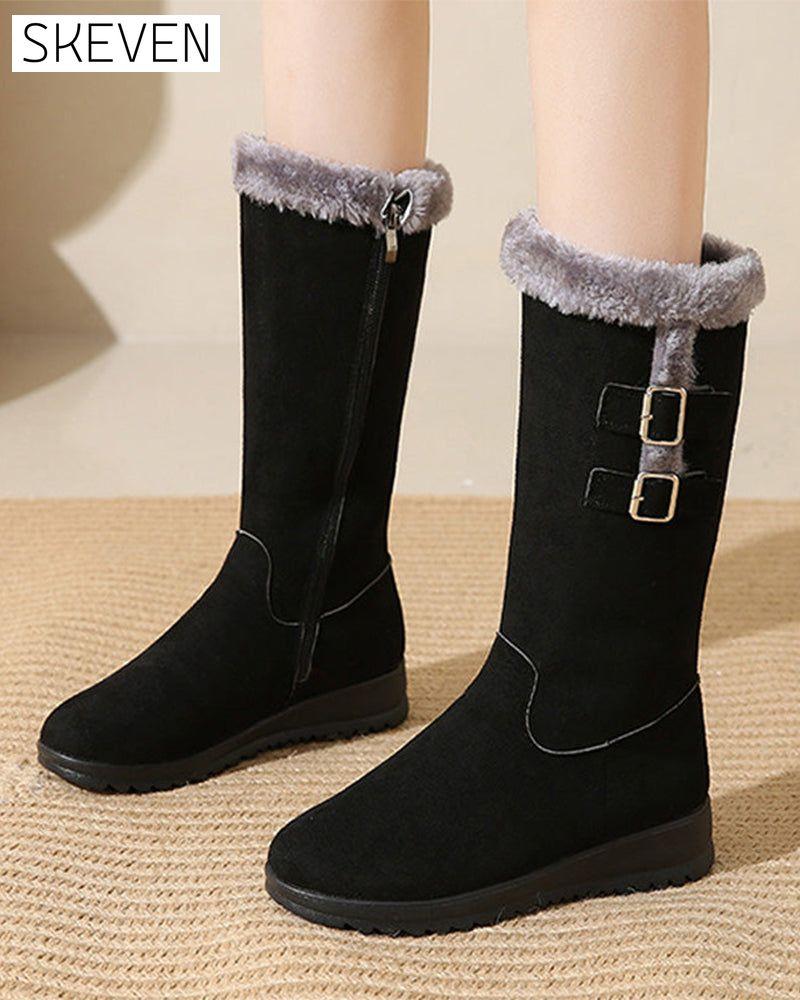 Modische knöchelhohe Schneestiefel für Damen