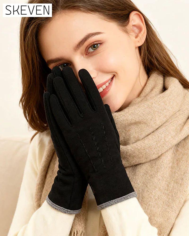 Warm And Windproof Gloves With Touchscreen Function And Anti-Slip Grip