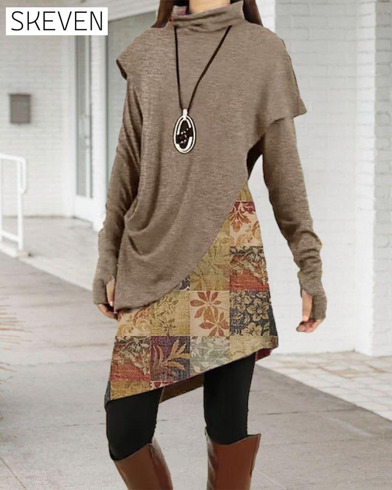 Retro-Kleid mit Patchwork