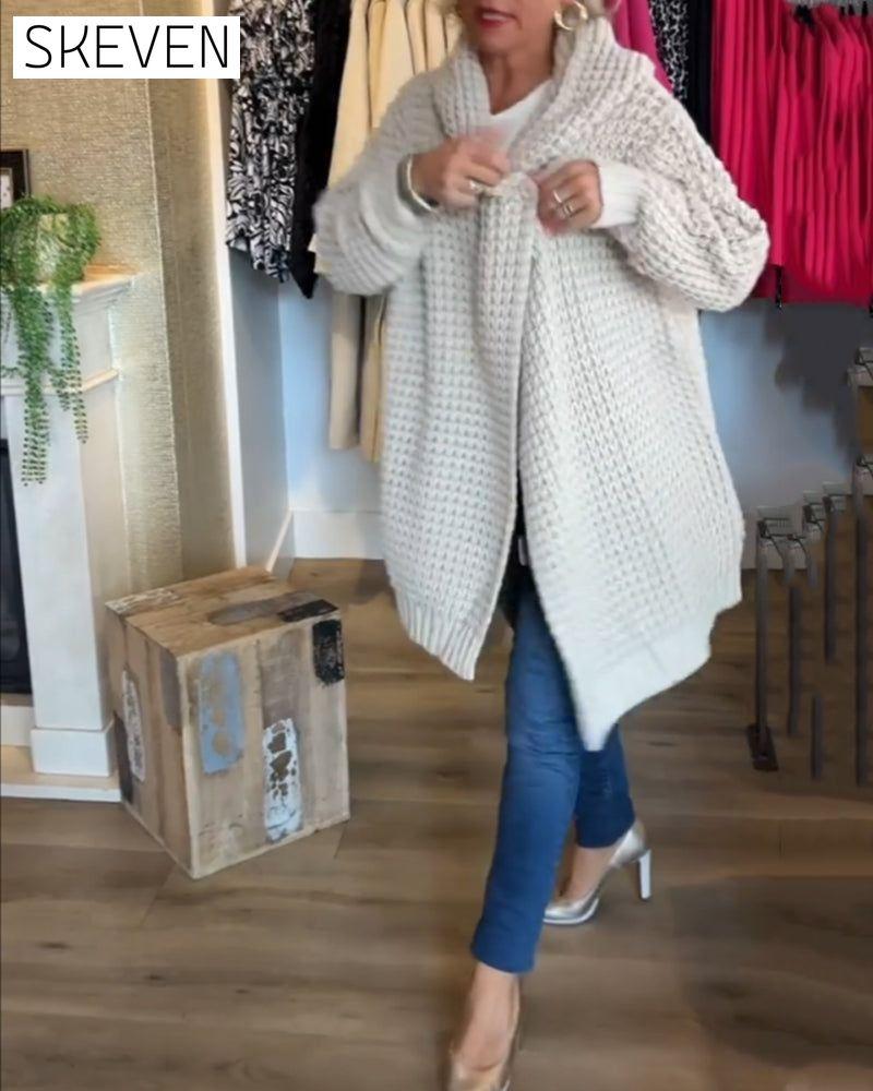 Solid colour cardigan