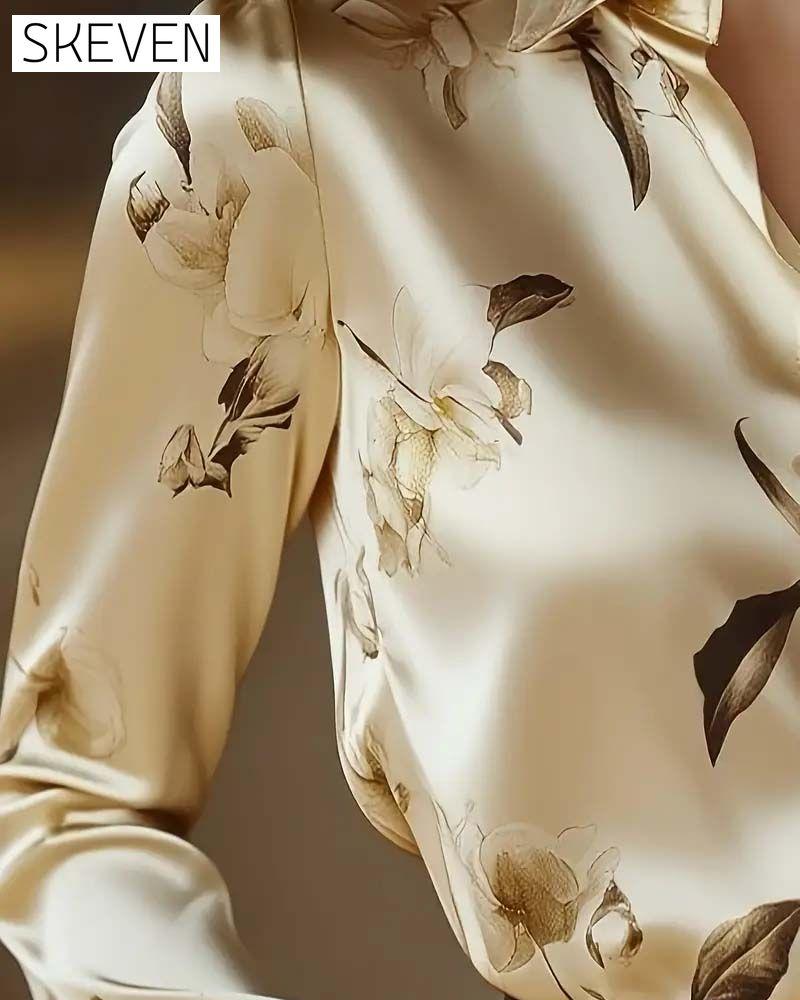 Hemd im Retro-Stil mit Blumenmuster
