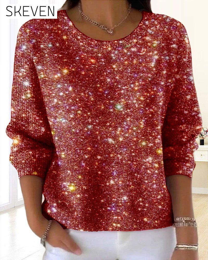 Casual Crew Neck Sweatshirt