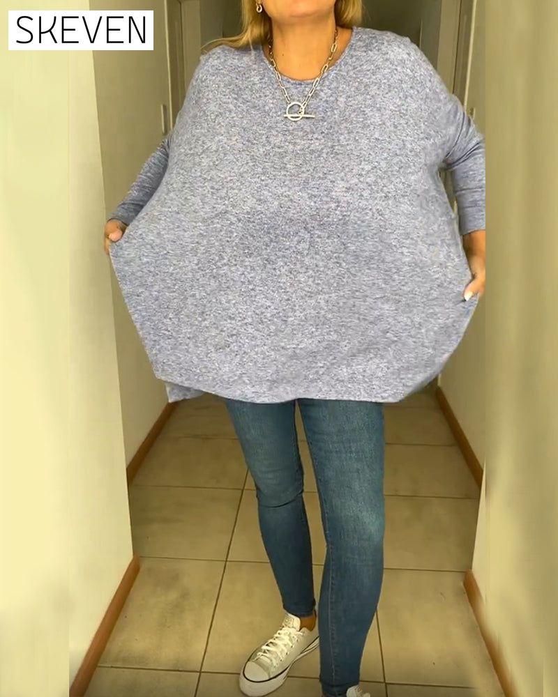 Simple solid color top