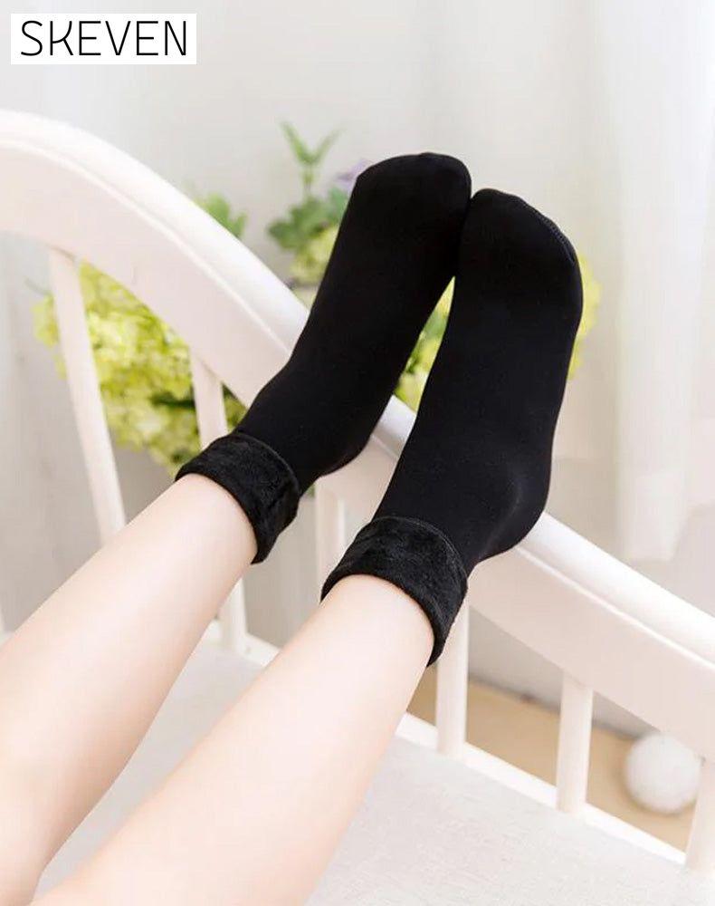 Winter soft plush floor socks