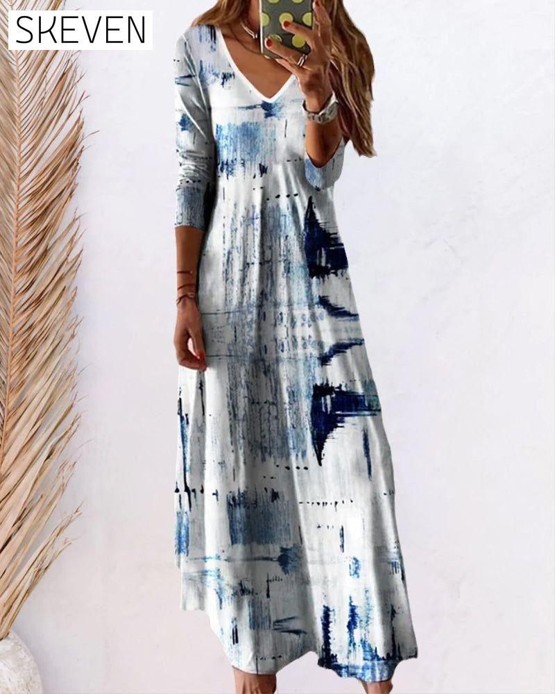 Gradient print maxi dress 23BF Casual Dresses Clothes Dresses SALE Spring Summer
