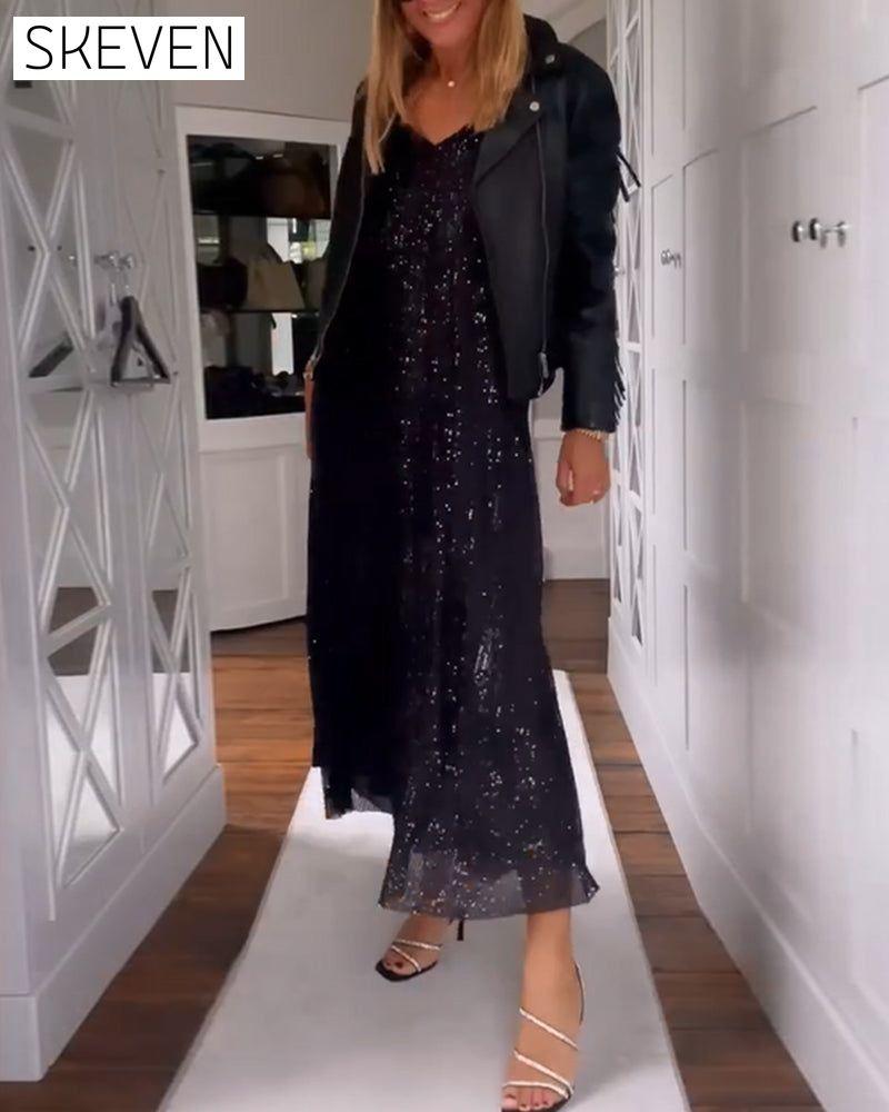 Casual sequin dress