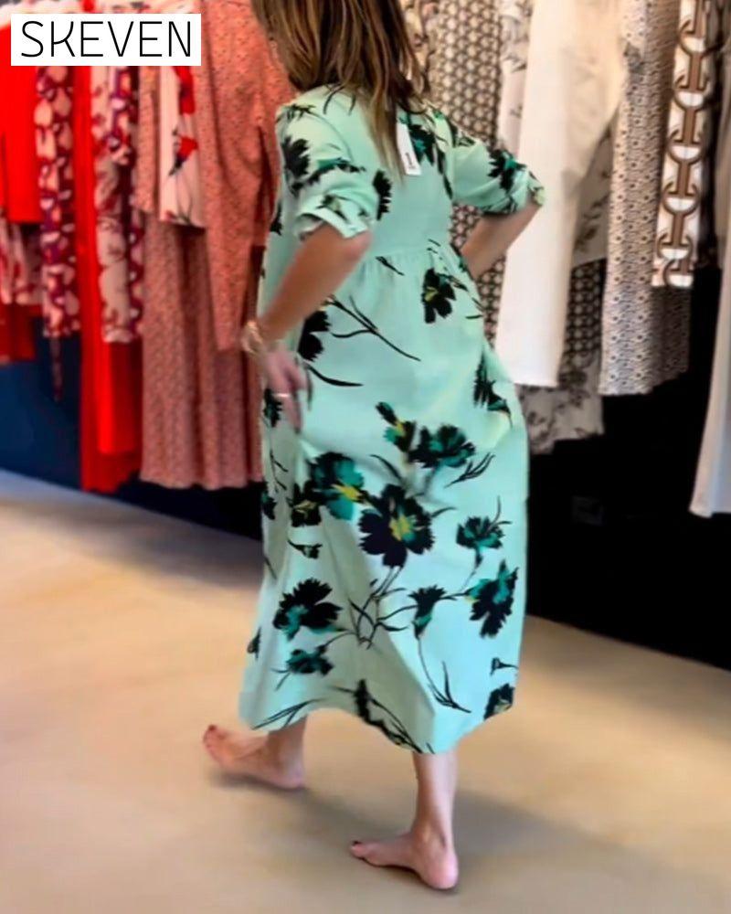 Floral print shirt dress Casual Dresses Clothes Dresses SALE Spring Summer