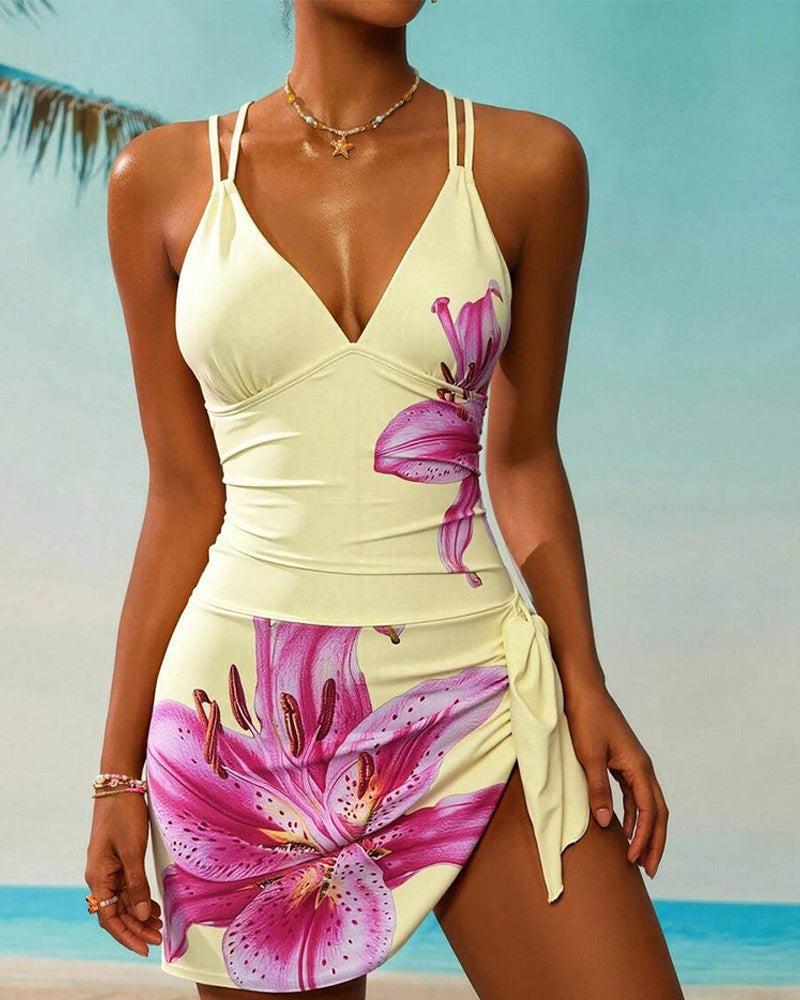 Sexy Printed Swimdress