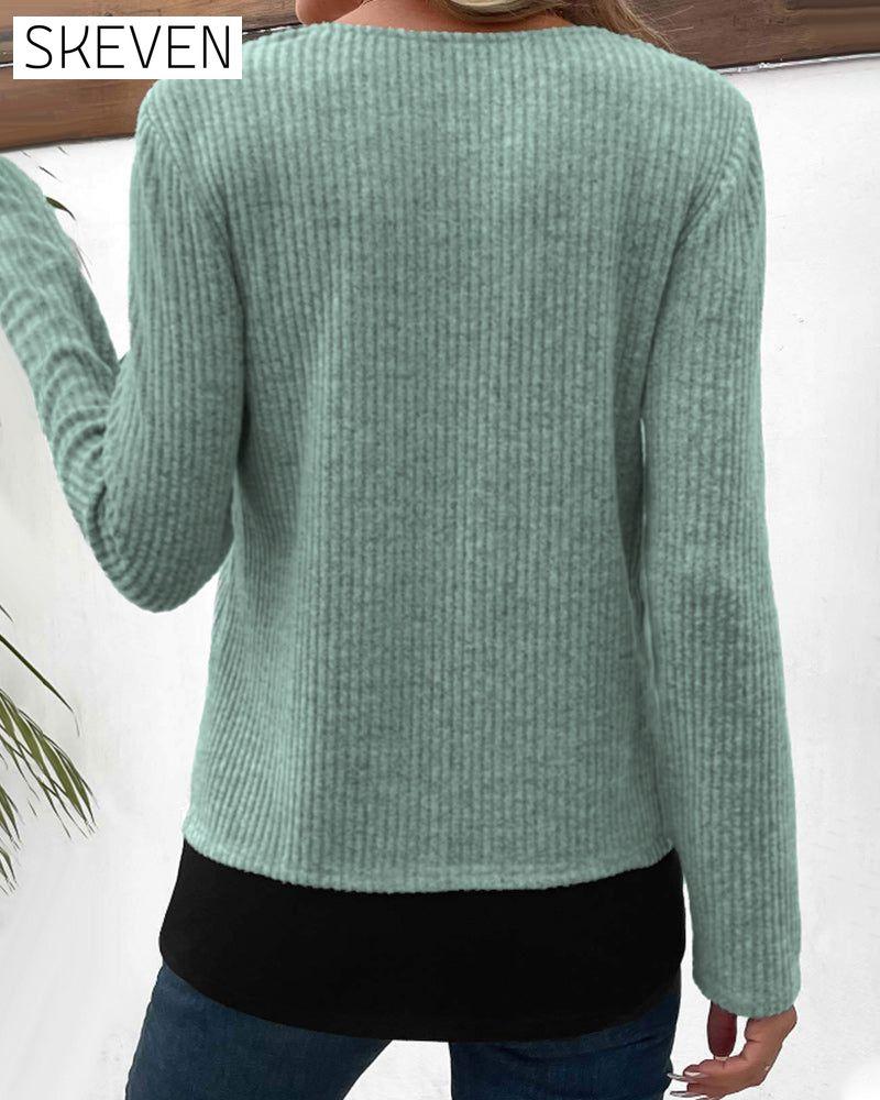 Lagenlook-Langarmtops