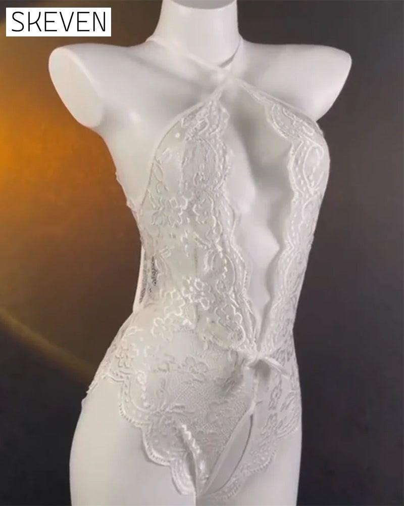 Lace Backless One-Piece Lingerie
