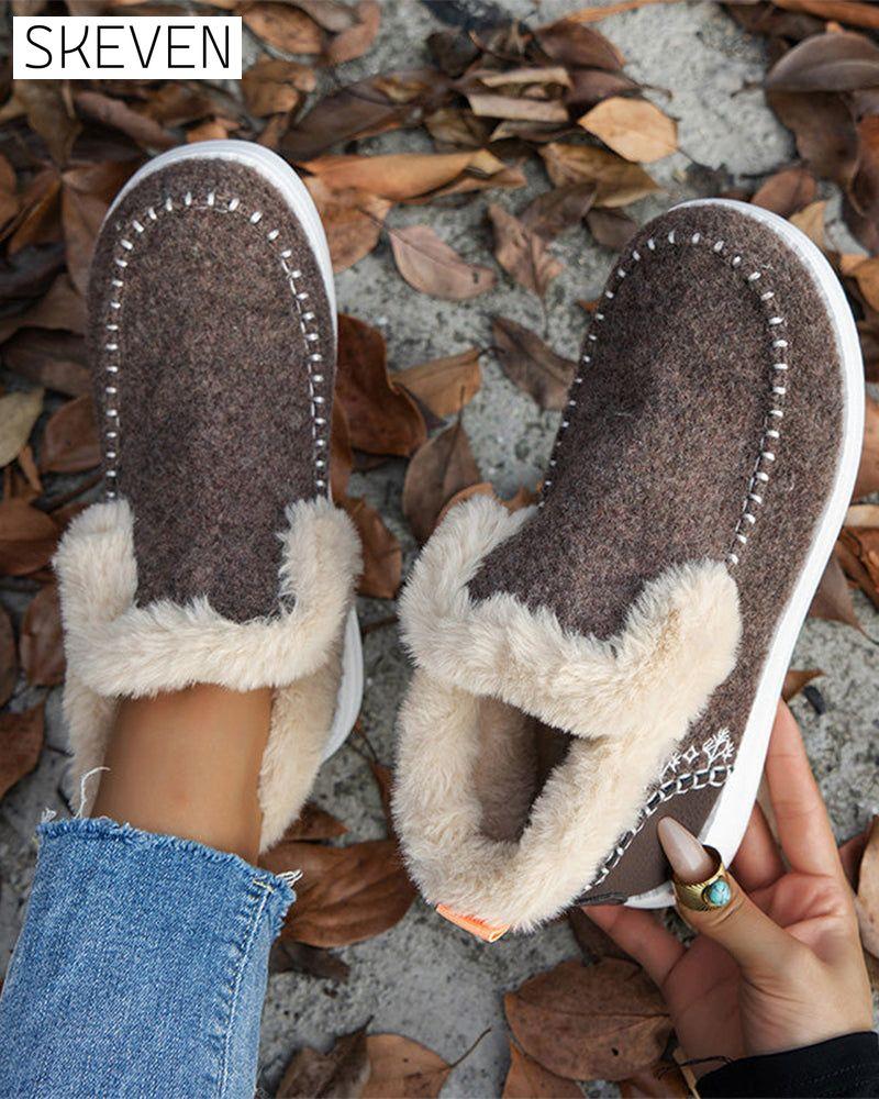 ❄️Damen-Winterstiefeletten aus rutschfestem, warmem Kunstfell