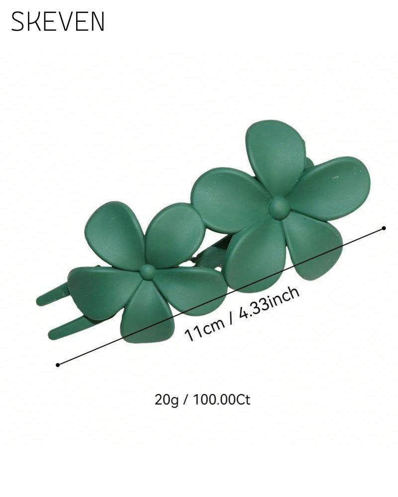 Girls‘ Floral Back Hair Clips