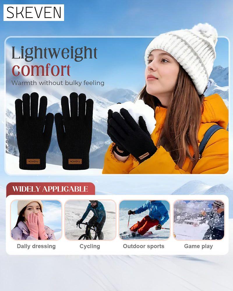 Warme Thermostrickhandschuhe für Touchscreens