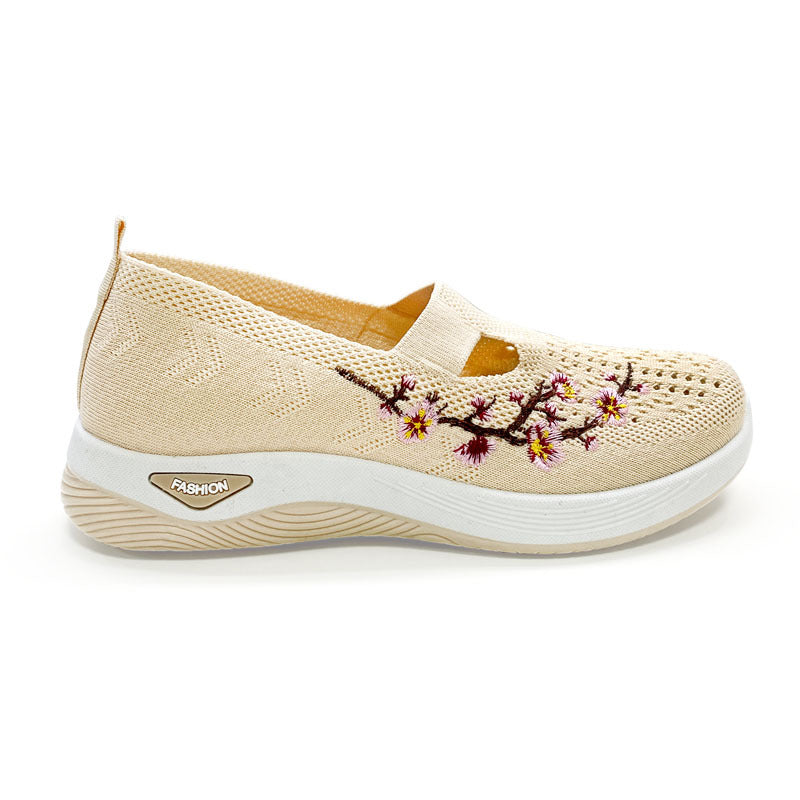 Low-cut Embroidered Breathable Casual Shoes