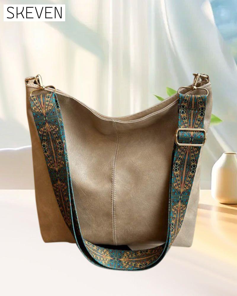 Sac seau vintage à bandoulière grande capacité
