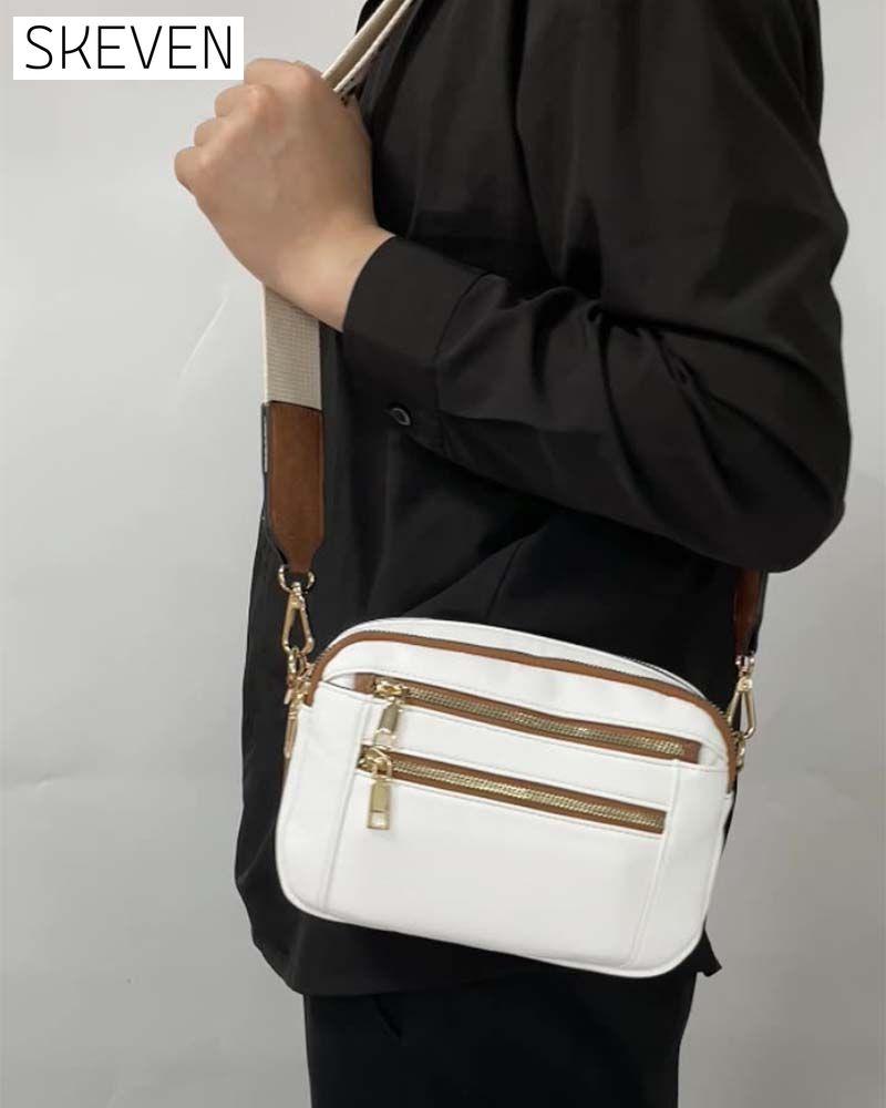 Multifunctional zipper crossbody bag