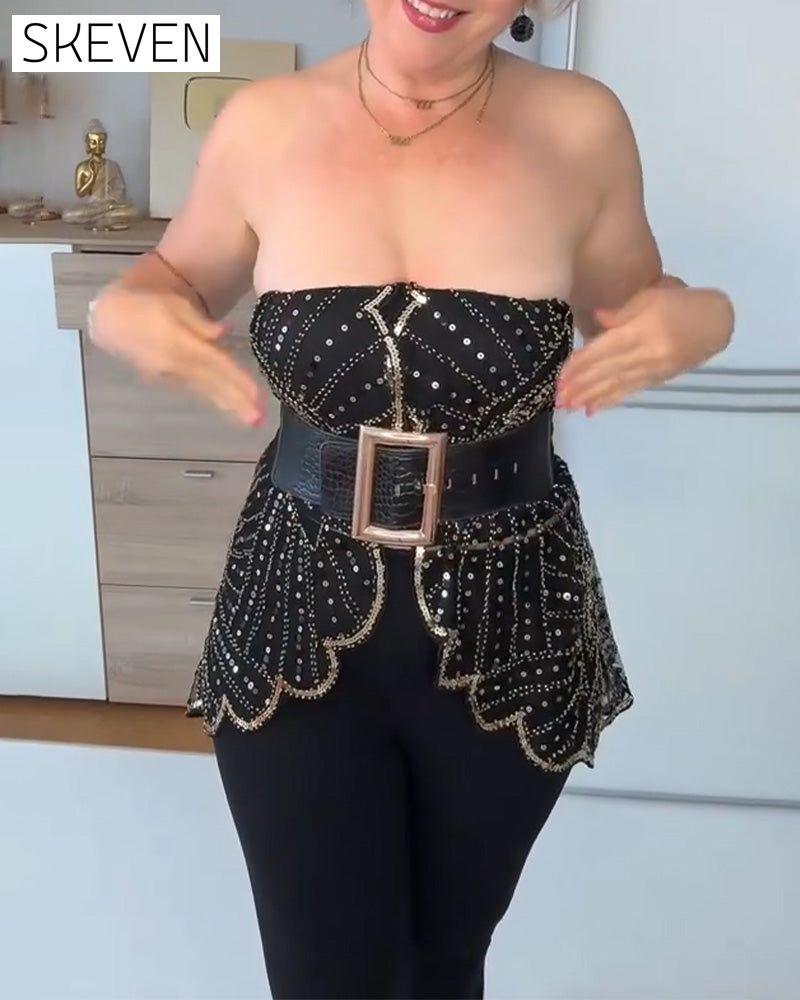 Châle vintage en dentelle orné de perles