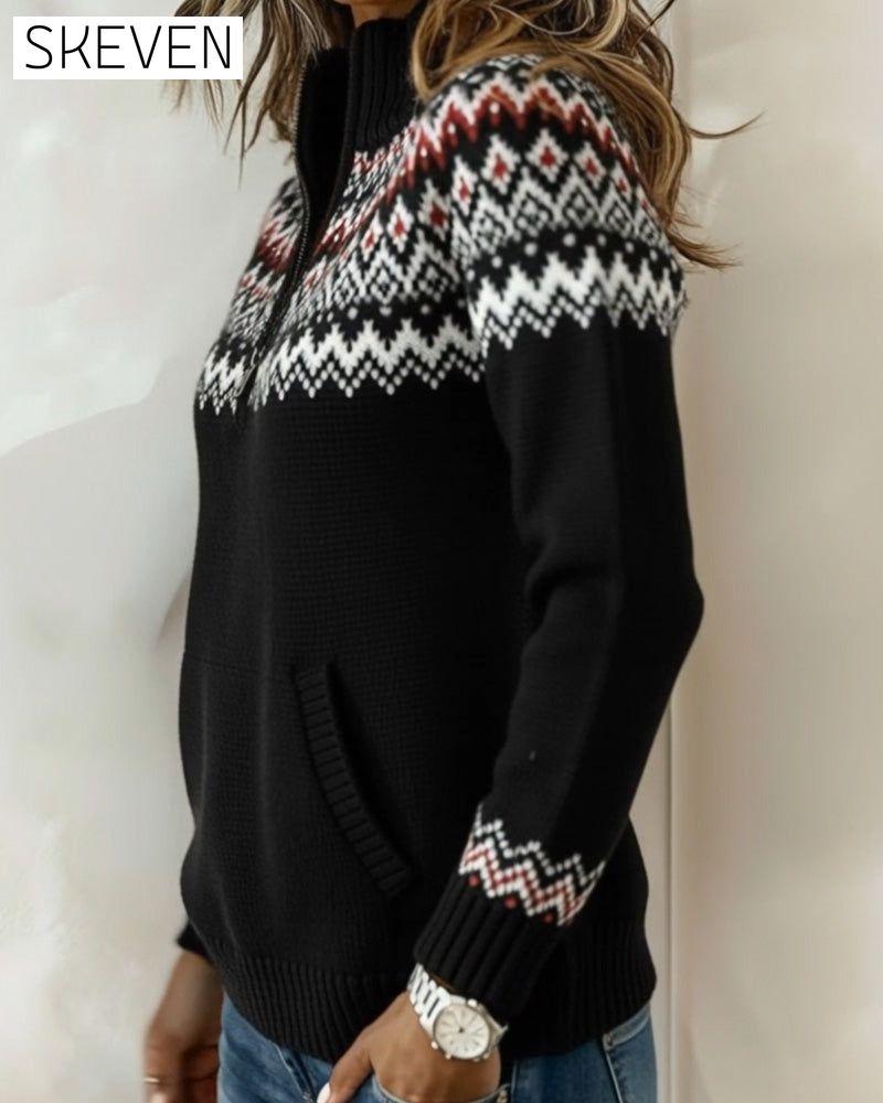 Vintage Half-Zip Collar Pullover