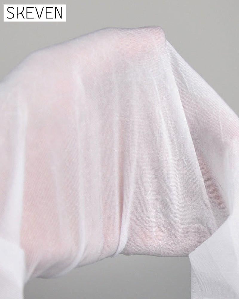 Collants transparents brillants pour femmes