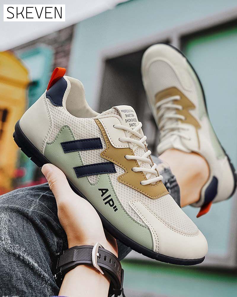 Baskets décontractées colorblock pour hommes