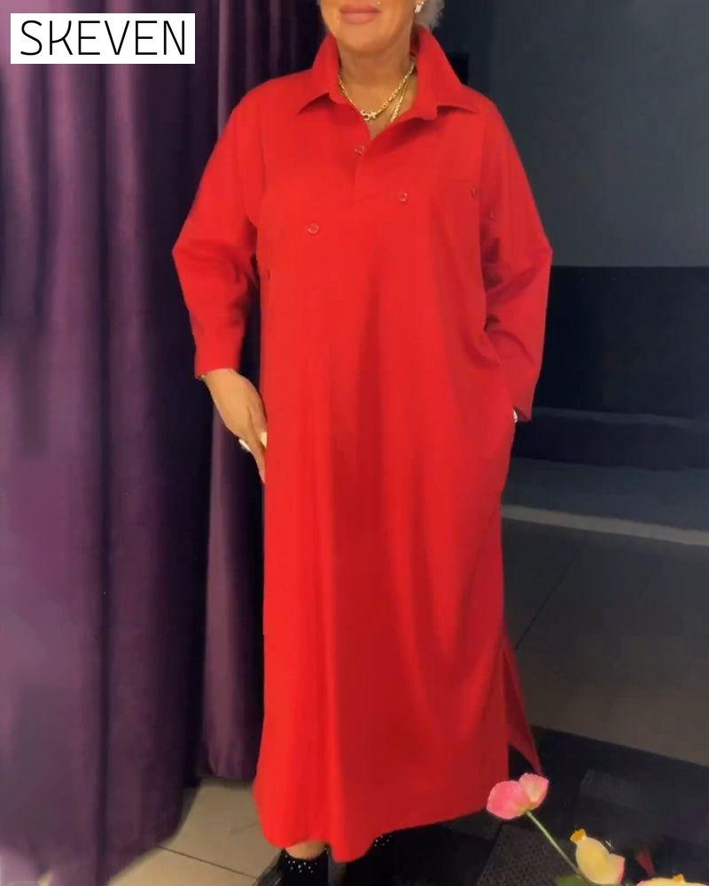 Lässiges Hemdkragenkleid