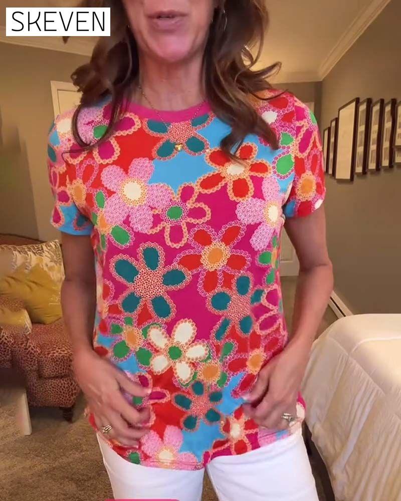 Slim Fit Short Sleeve Printed T-Shirt