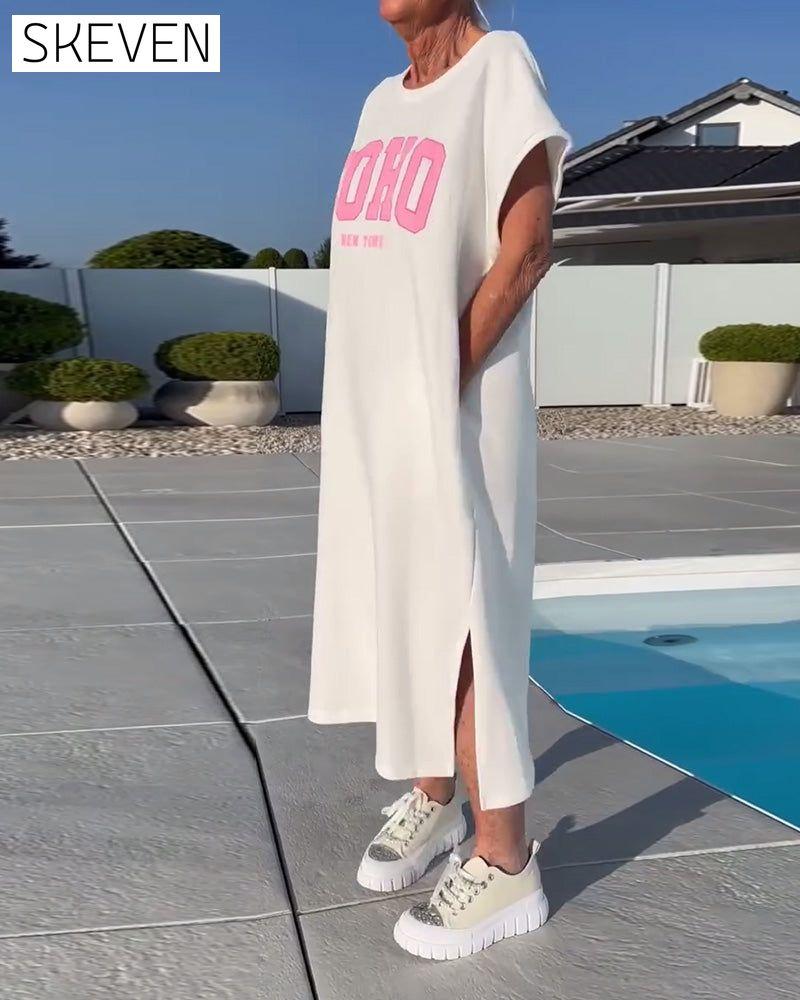 Fashion Loose Slit Dress