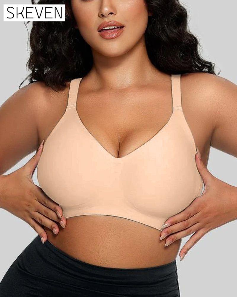Women's Comfortable Seamless Full Cup Creamy Soft Bra